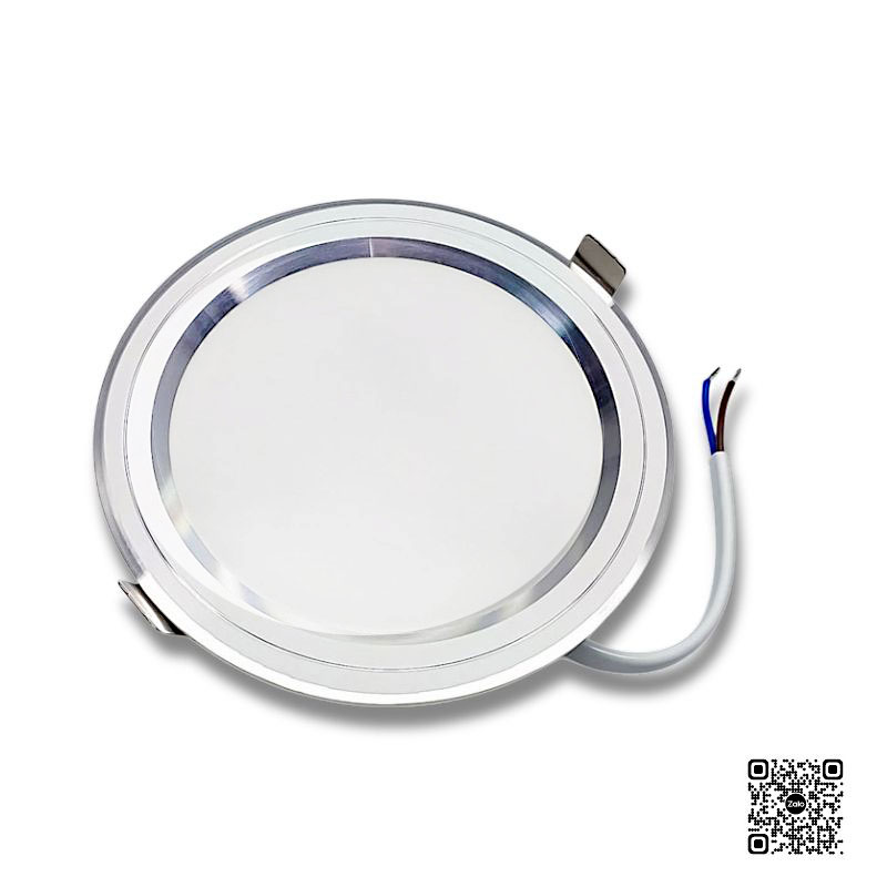 Đèn LED Âm Trần Panasonic Color Rim NNV7611SE1A Viền Bạc 12W | Đơn sắc